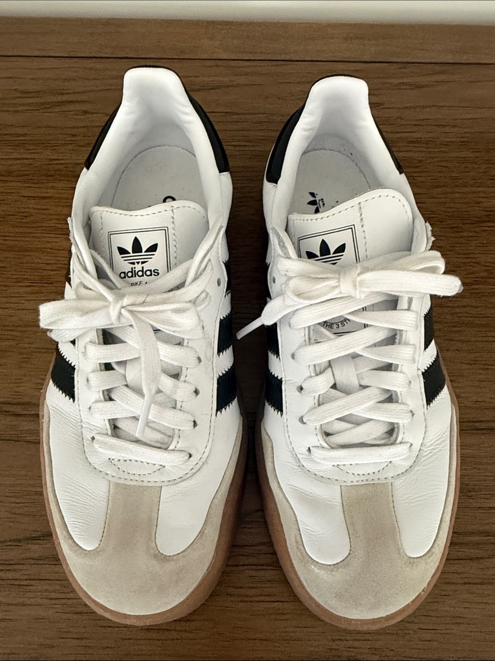 adidas Women’s Samba White and Black Retro Sneakers